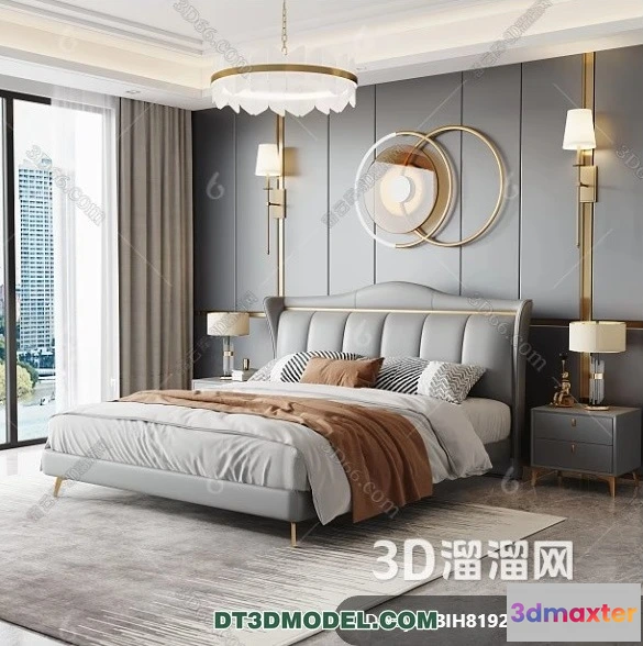 1518220 - FURNITURE - BED - 3D Model For Interior Design - 2280 3D Max