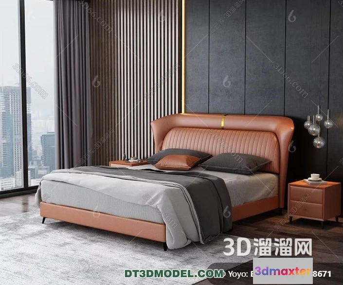 1518222 - FURNITURE - BED - 3D Model For Interior Design - 2281 3D Max