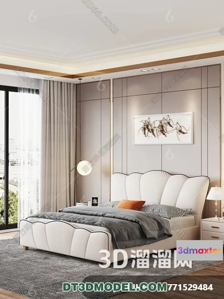 1518226 - FURNITURE - BED - 3D Model For Interior Design - 2283 3D Max