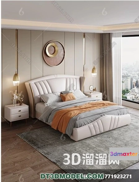 1518230 - FURNITURE - BED - 3D Model For Interior Design - 2285 3D Max