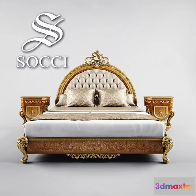 1540339 - Allure SOCCI Bed 3D Max