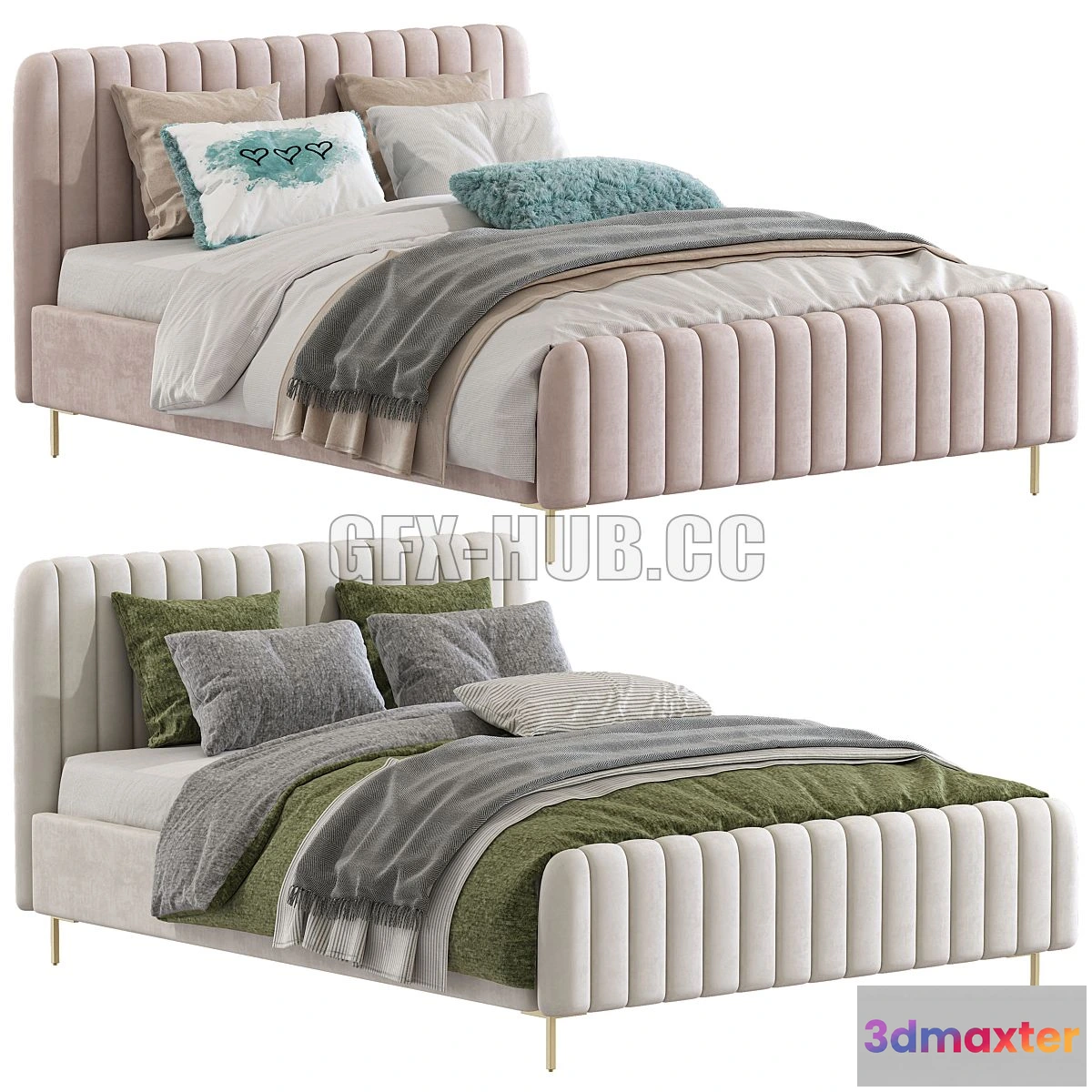 1541247 - Bed Candelabra Home Angela Bed 230 3D Max