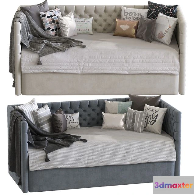 1542497 - Childrens sofa bed with decorative pillows 5 3D Max
