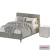 1543737 - West Elm Andes Bed 3D Max