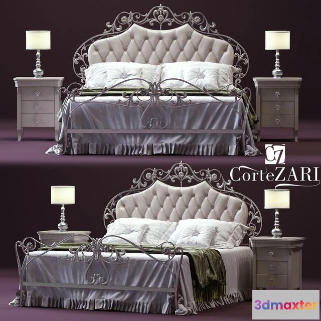 1543915 - CorteZARI OLIMPIA Double Bed 3D Max