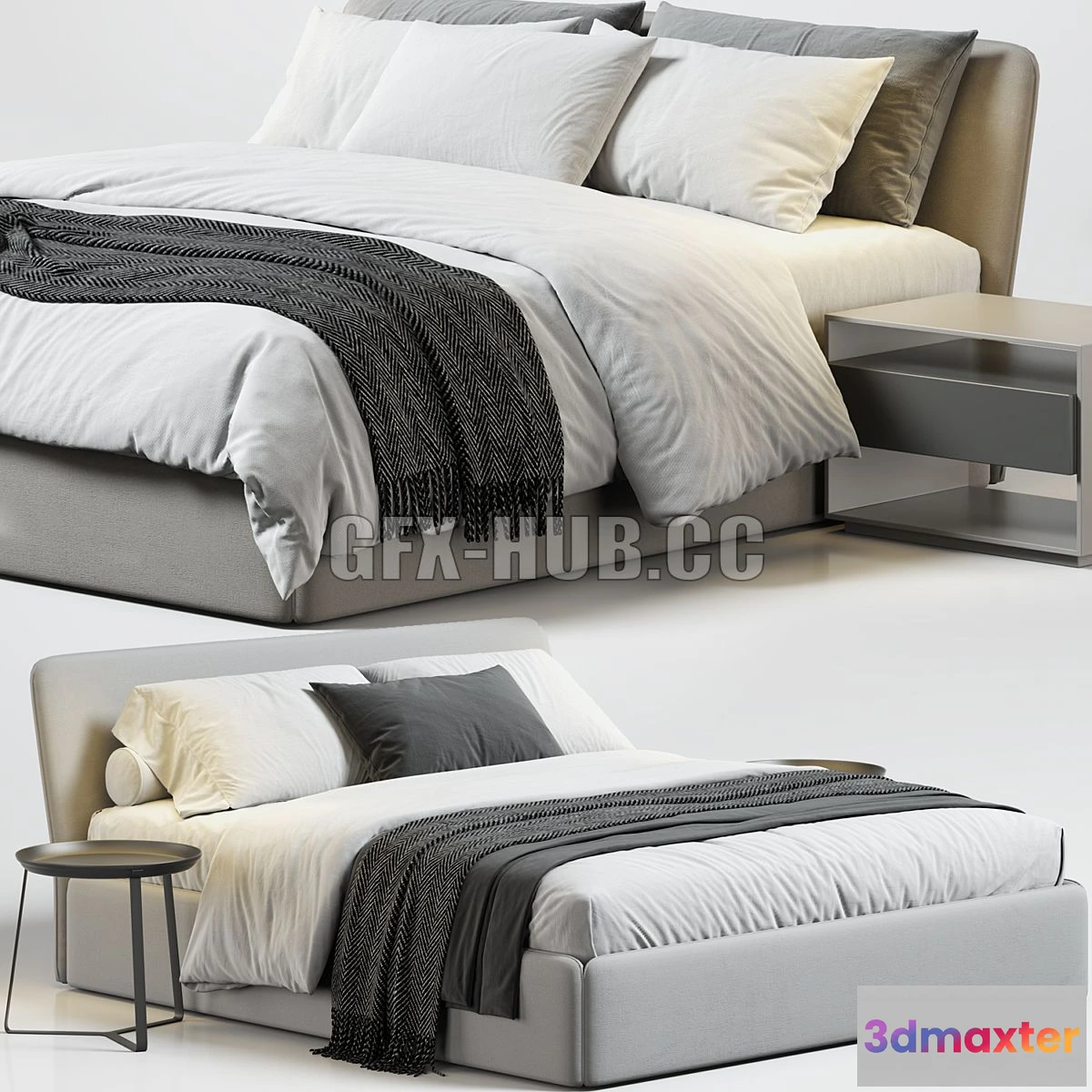 1546419 - Bonaldo True Bed 3D Max