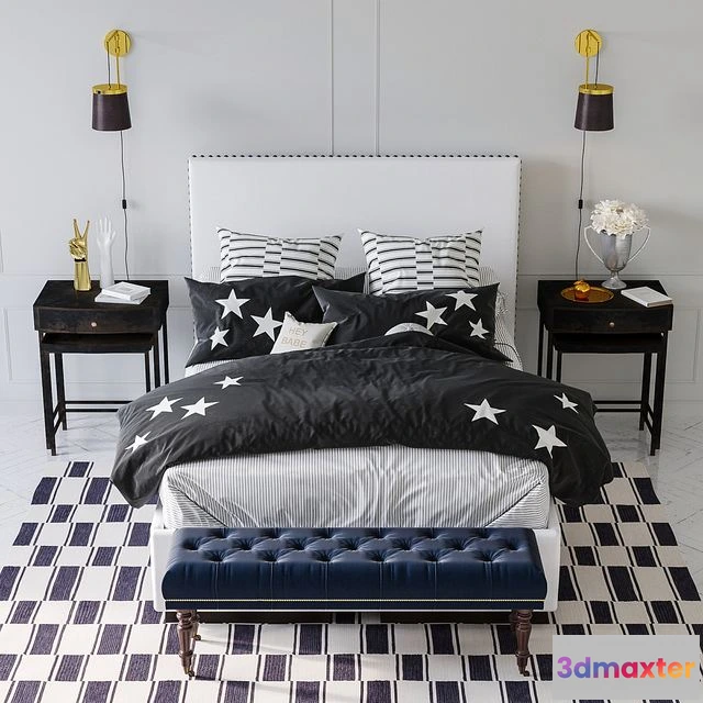 1547546 - Pottery Barn. The Emily & Meritt bedroom collection 3D Max