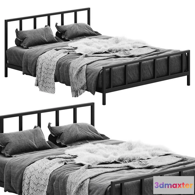 1548007 - Alchemy Matte Queen bed by cb2 3D Max