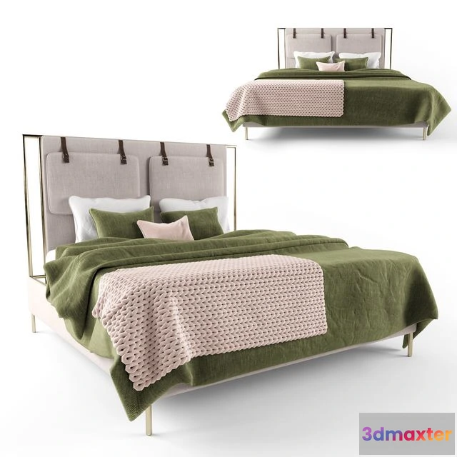 1549281 - Leigh Upholstered Bed 3D Max