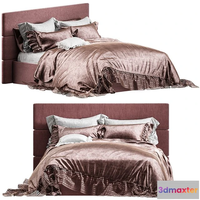 1549341 - Luxury romantic bedding set 3D Max