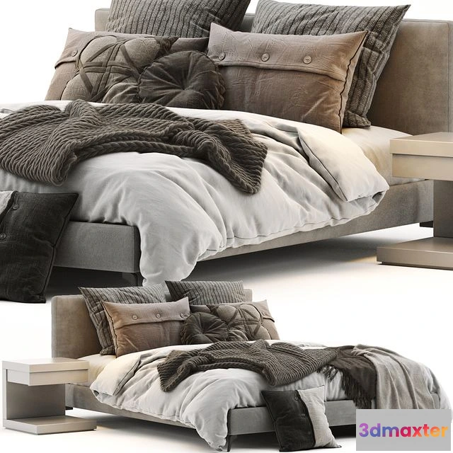 1549775 - Meridiani Stone Up Bed 3D Max