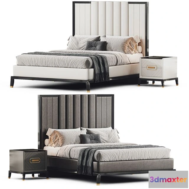 1550025 - High End Art Deco Style Bed 3D Max