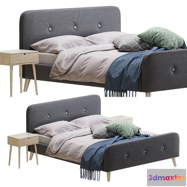 1551711 - Jysk Kongberg bed 3D Max