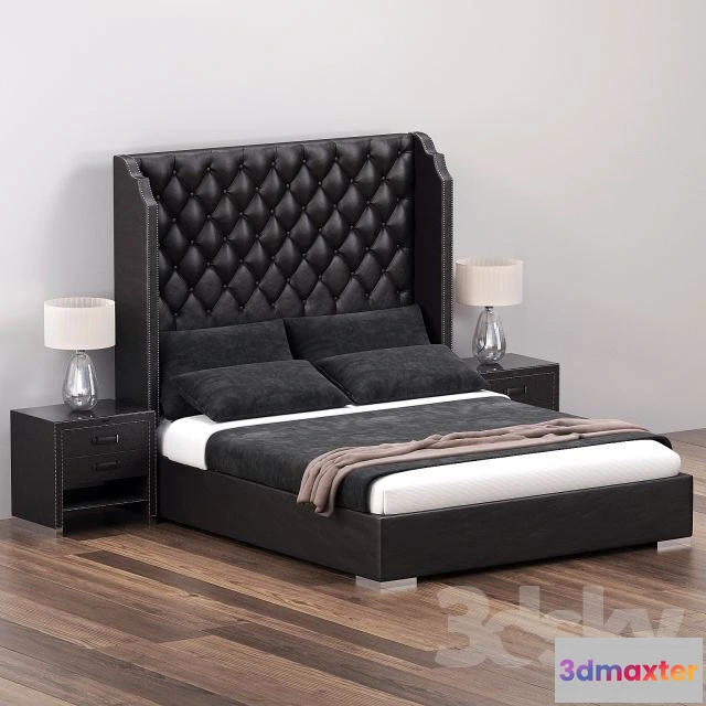 1553059 - Bed Tiffany 2 3D Max