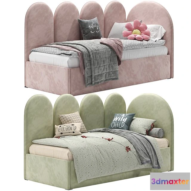 1553315 - H&L Corner Bed 3D Max