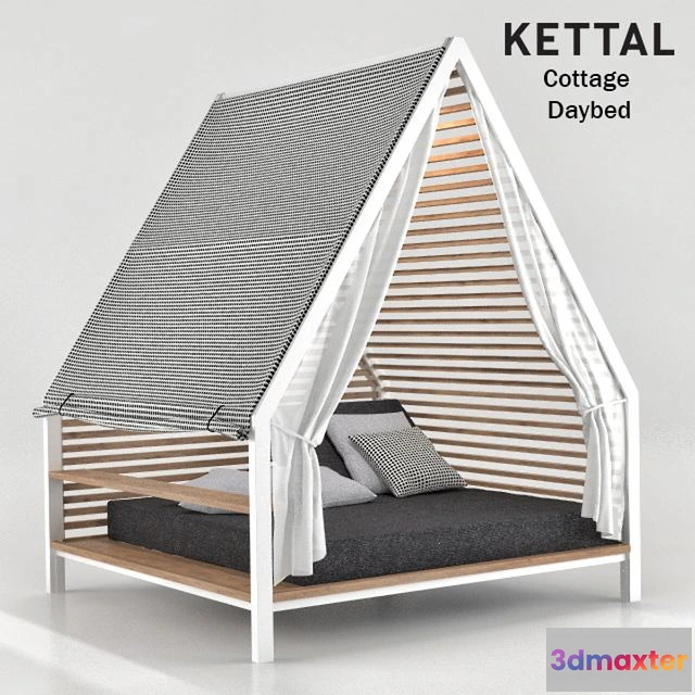 1553365 - Kettal Cottage Daybed 3D Max