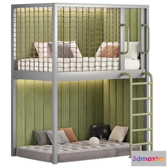 1554027 - Designer two-level bed Kids room 23 3D Max