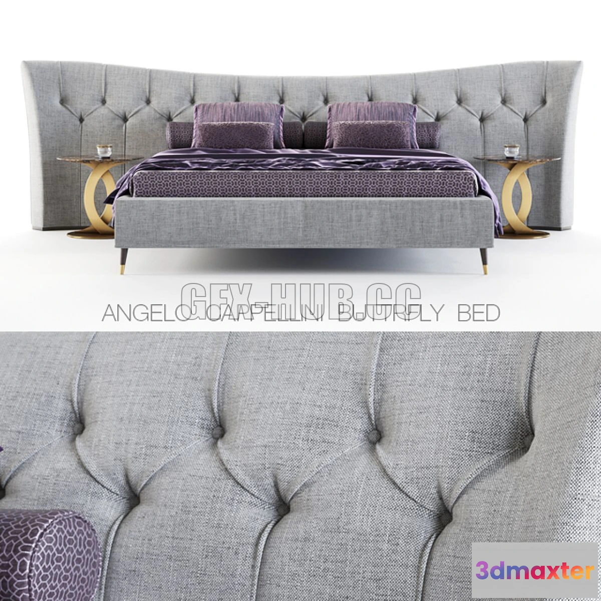 1554757 - Angelo Cappellini Butterfly bed 3D Max