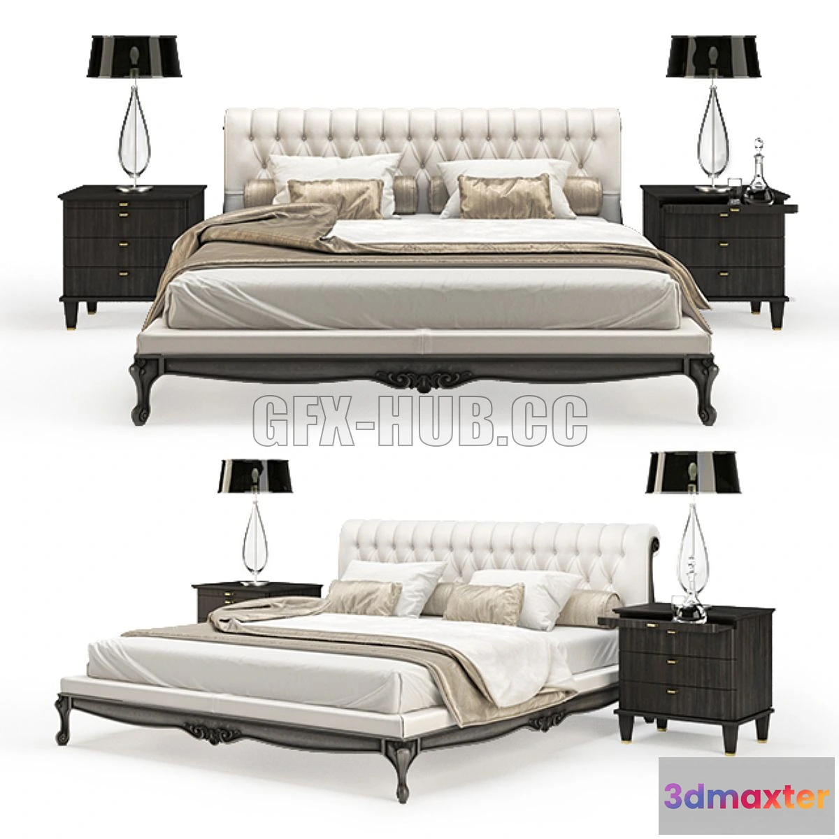 1554759 - Angelo Cappellini SANSONE bed 3D Max