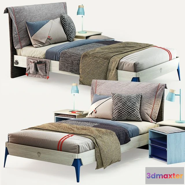 1555321 - Cilek Trio Bed 3D Max