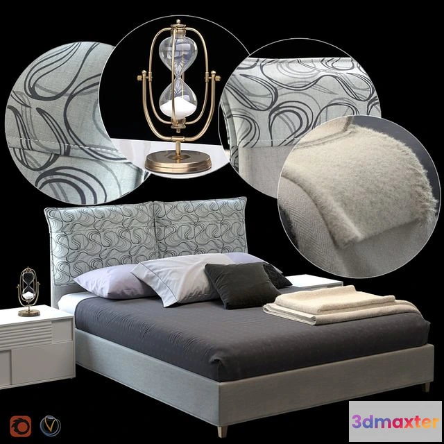 1557047 - ELEGANCE Bed by Greco Strom 3D Max