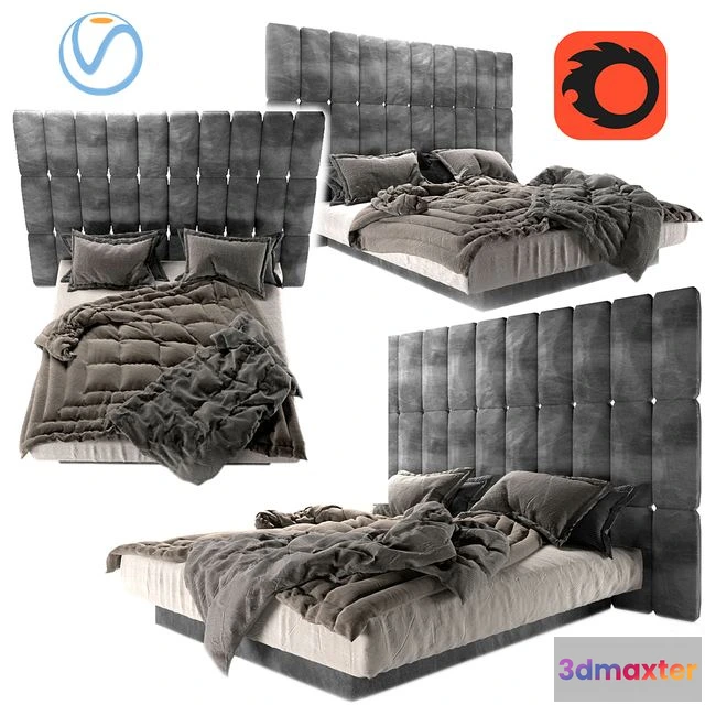 1558007 - Bed moon 3D Max