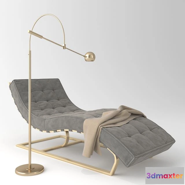 1558193 - Daybed Restoration Hardware 3D Max