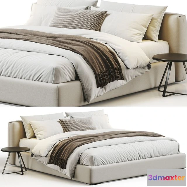 1558797 - Flexform Asolo Bed 3D Max