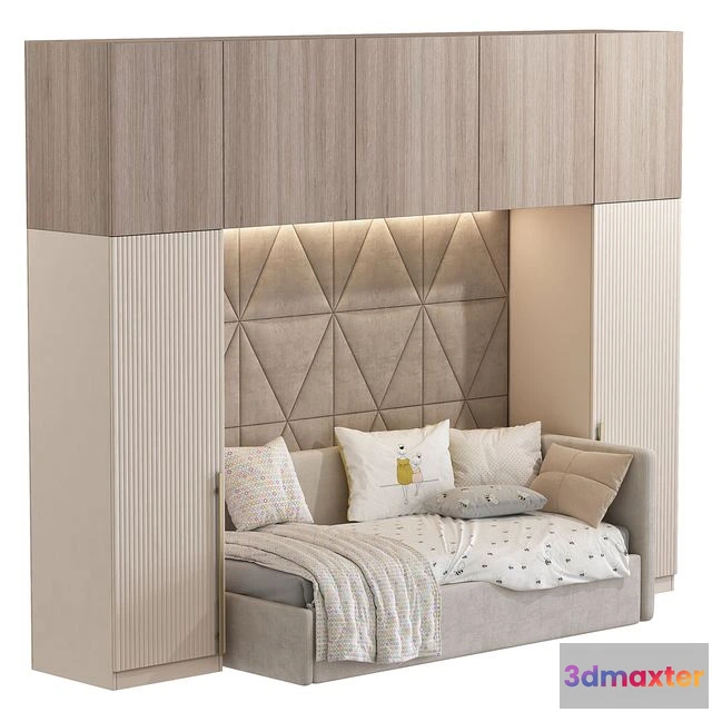 1560803 - Upholstered sofa bed 3D Max