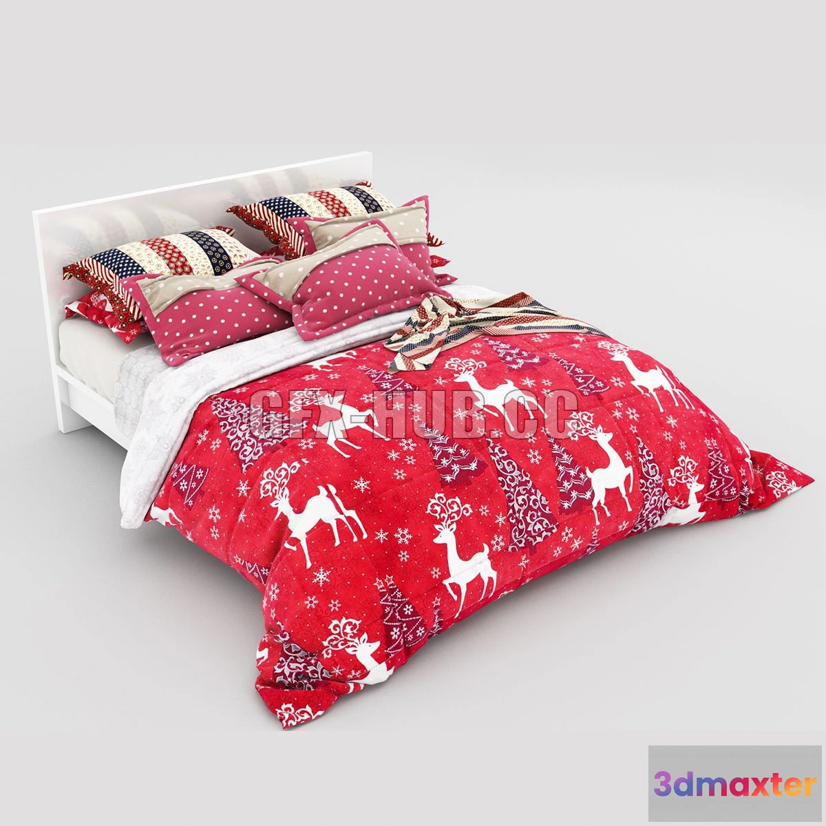 1560974 - Bed Christmas 3D Max