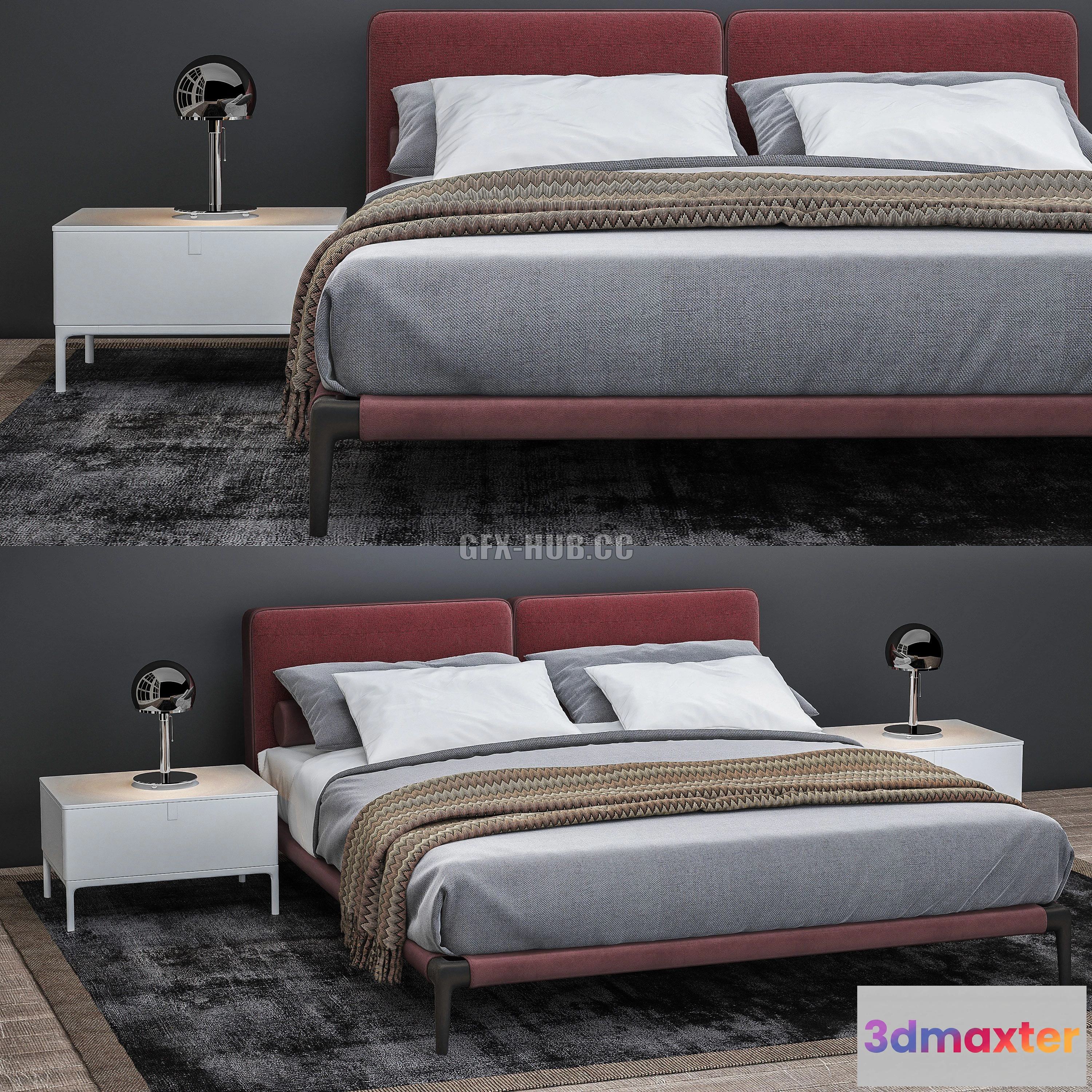1561008 - Carlo Colombo bed 3D Max