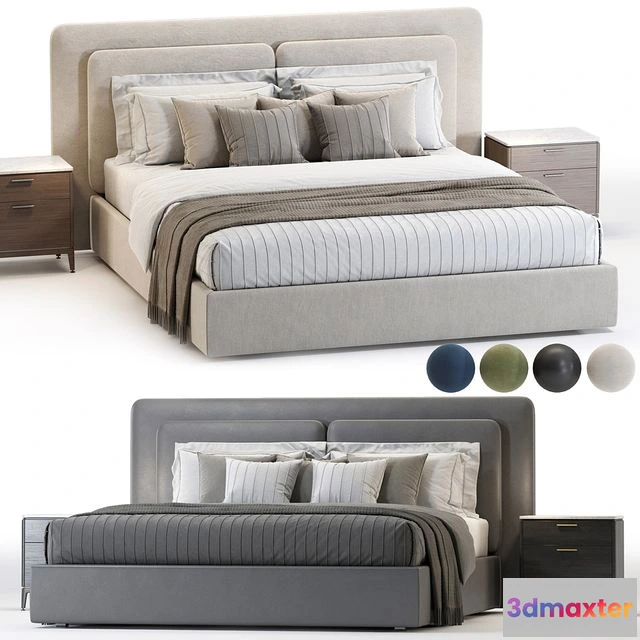 1561232 - Comocasa savona Bed 3D Max