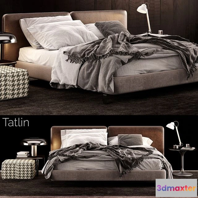 1562329 - Minotti Tatlin Bed 3D Max