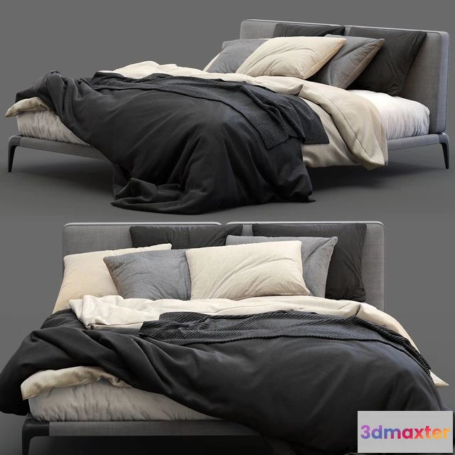 1562455 - Poliform Bed Park Uno 3D Max