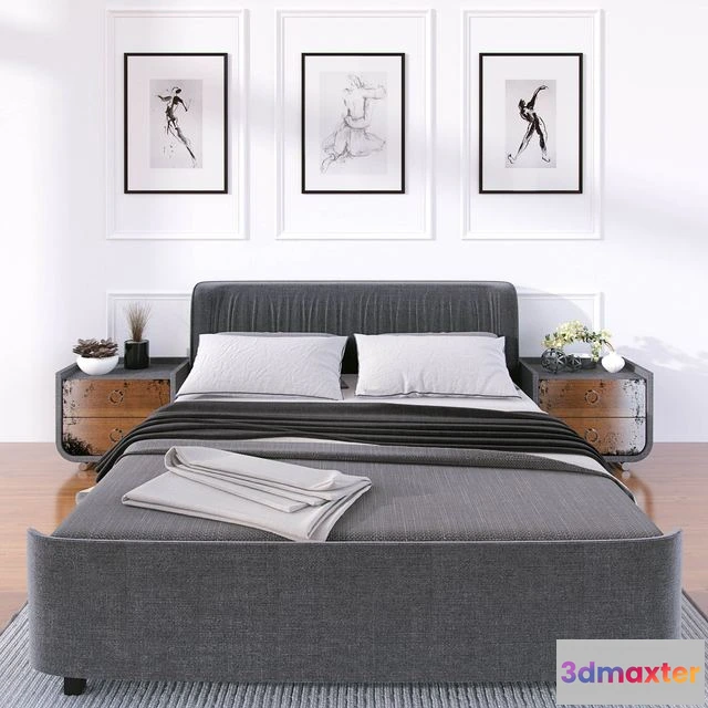 1562805 - Bed set 3D Max