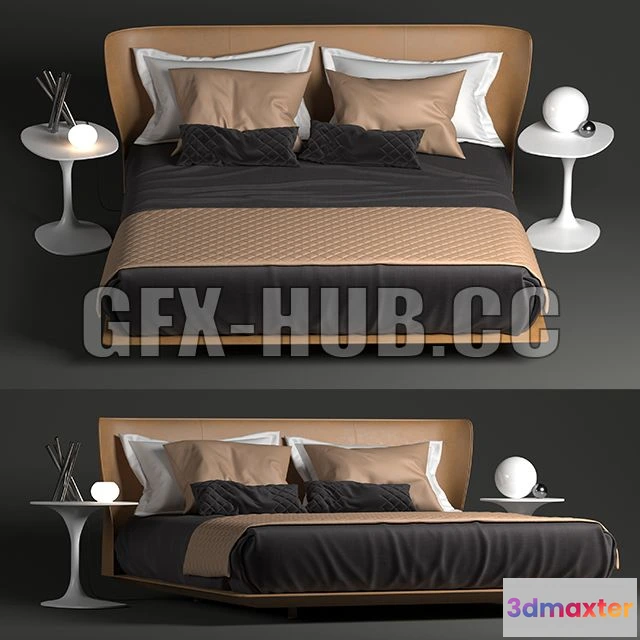 1563466 - b & b italia alys bed 3D Max