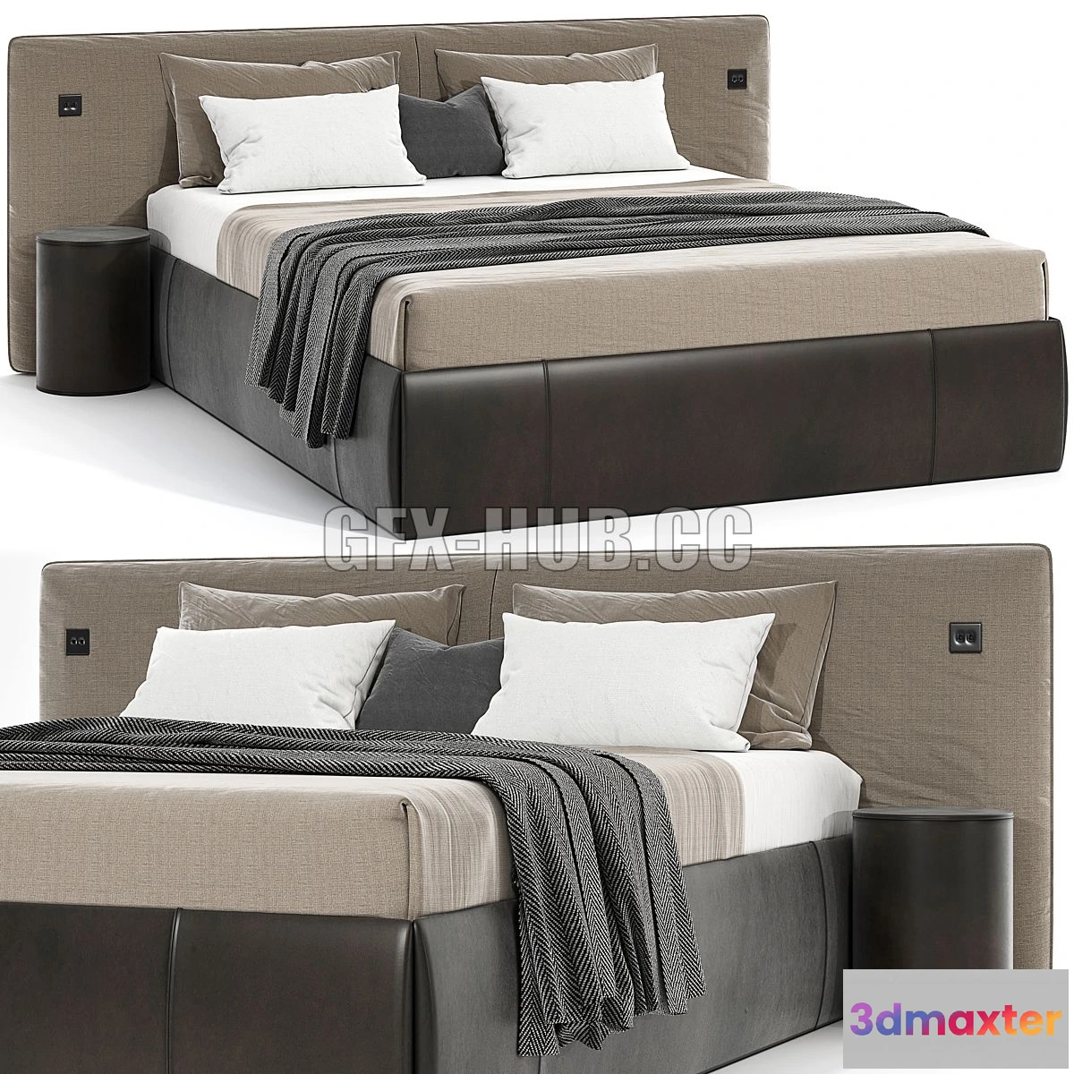 1563482 - Bed Modern 03 3D Max