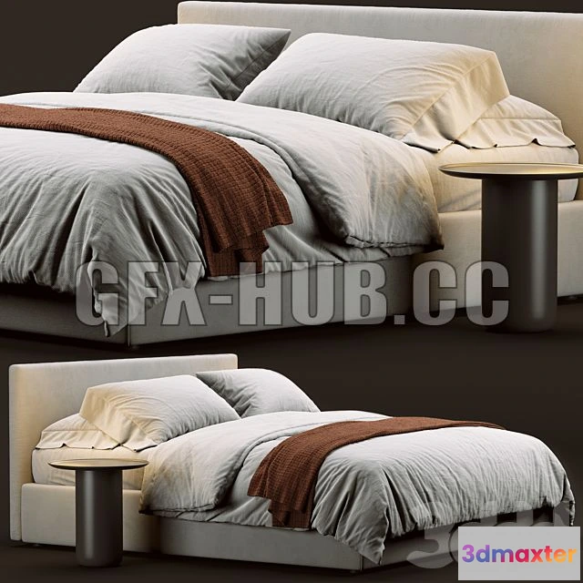1563571 - Flou Notturno Bed 3D Max