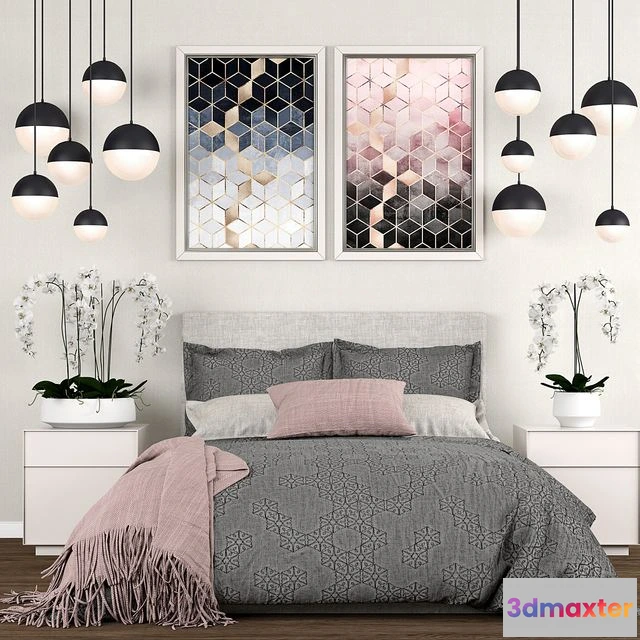 1563615 - Bedroom set 9 Vray 3D Max