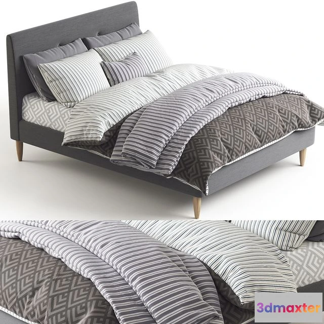 1563864 - IKEA IDANAS bed 3D Max