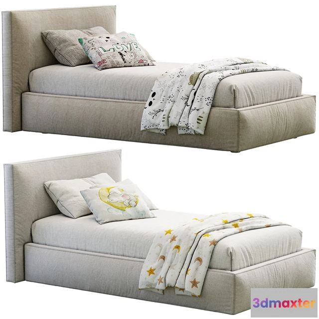 1564088 - Flexteam Miller Single Bed 3D Max