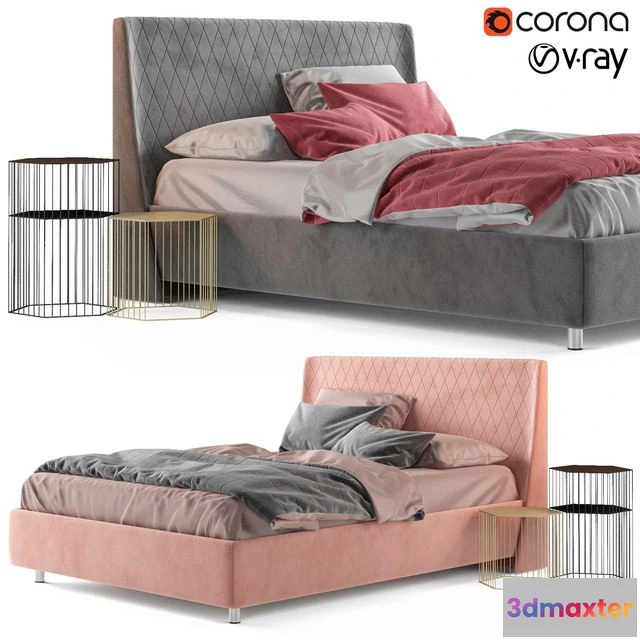 1565286 - Askona Emma bed 3D Max