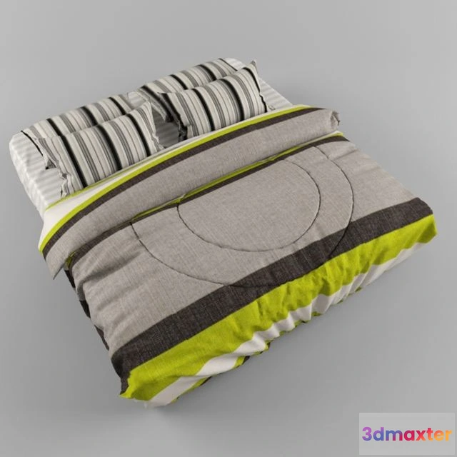 1565296 - bedclothing for bed 3D Max