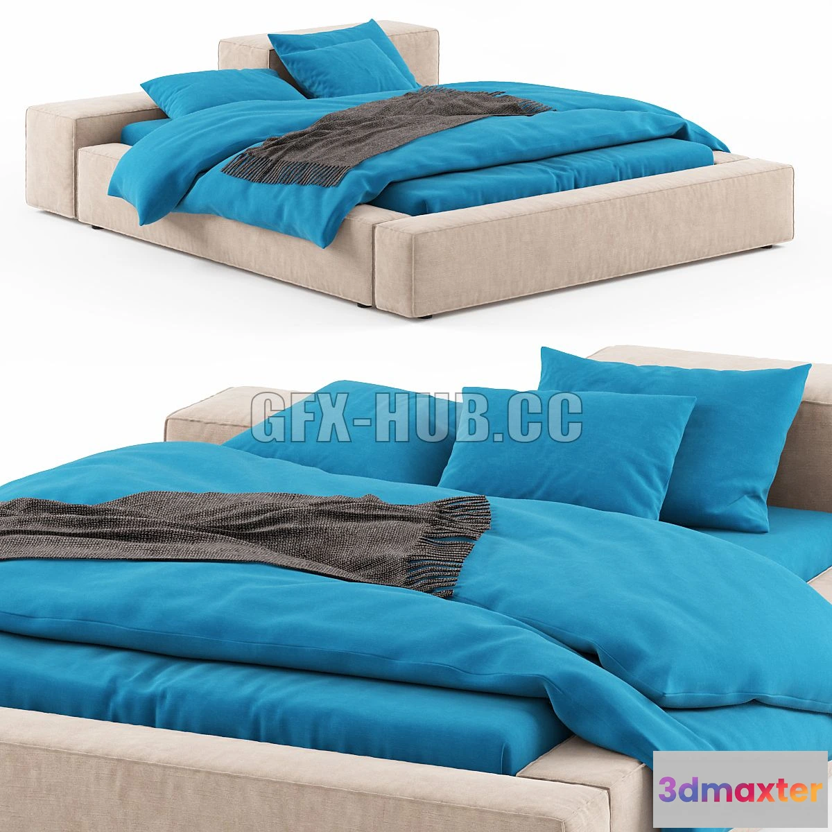 1565864 - Extrasoft bed 3D Max