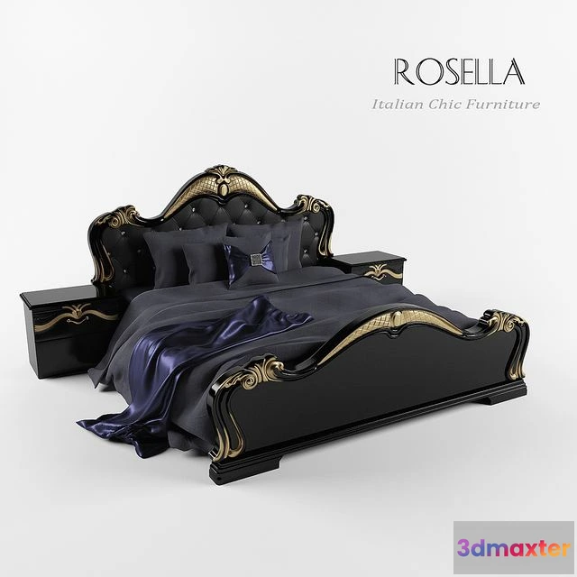 1566376 - Double bed (Rosella Italy) 3D Max