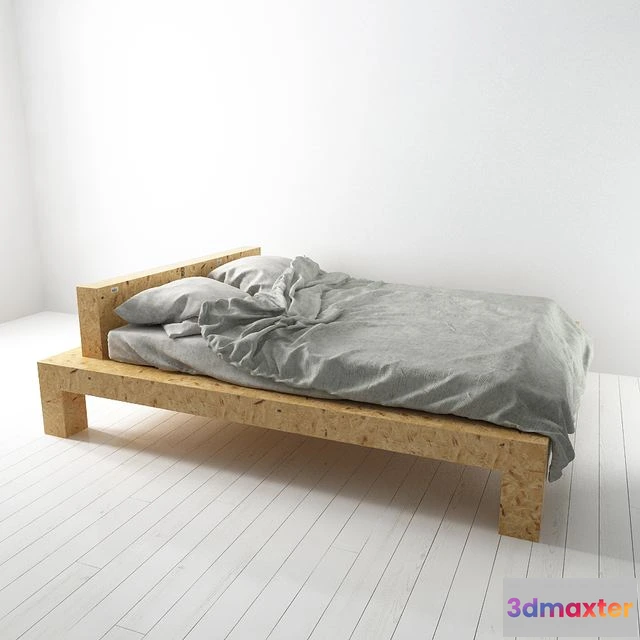 1568486 - Scandinavian bed 3D Max