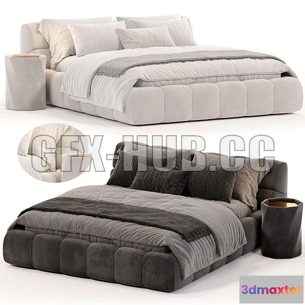 1568596 - TUFTY BED by B & B Italia 3D Max