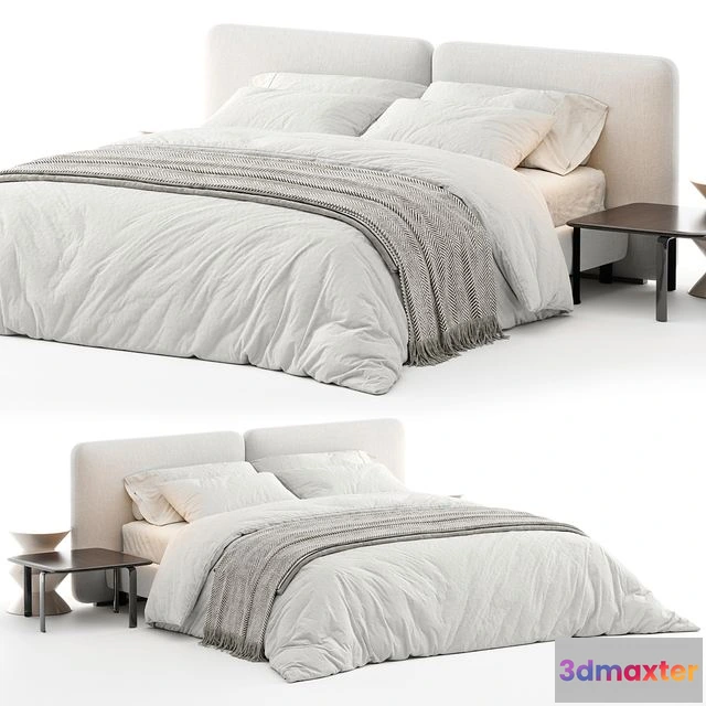 1568650 - Bed Minotti Tatlin Cover 3D Max