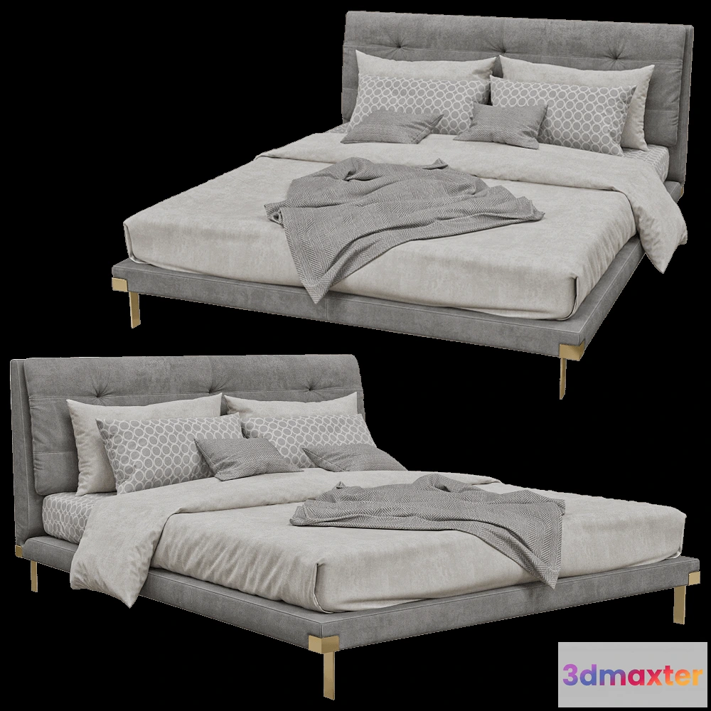 1614599 - BAXTER - Bed VIKTOR 3D Max