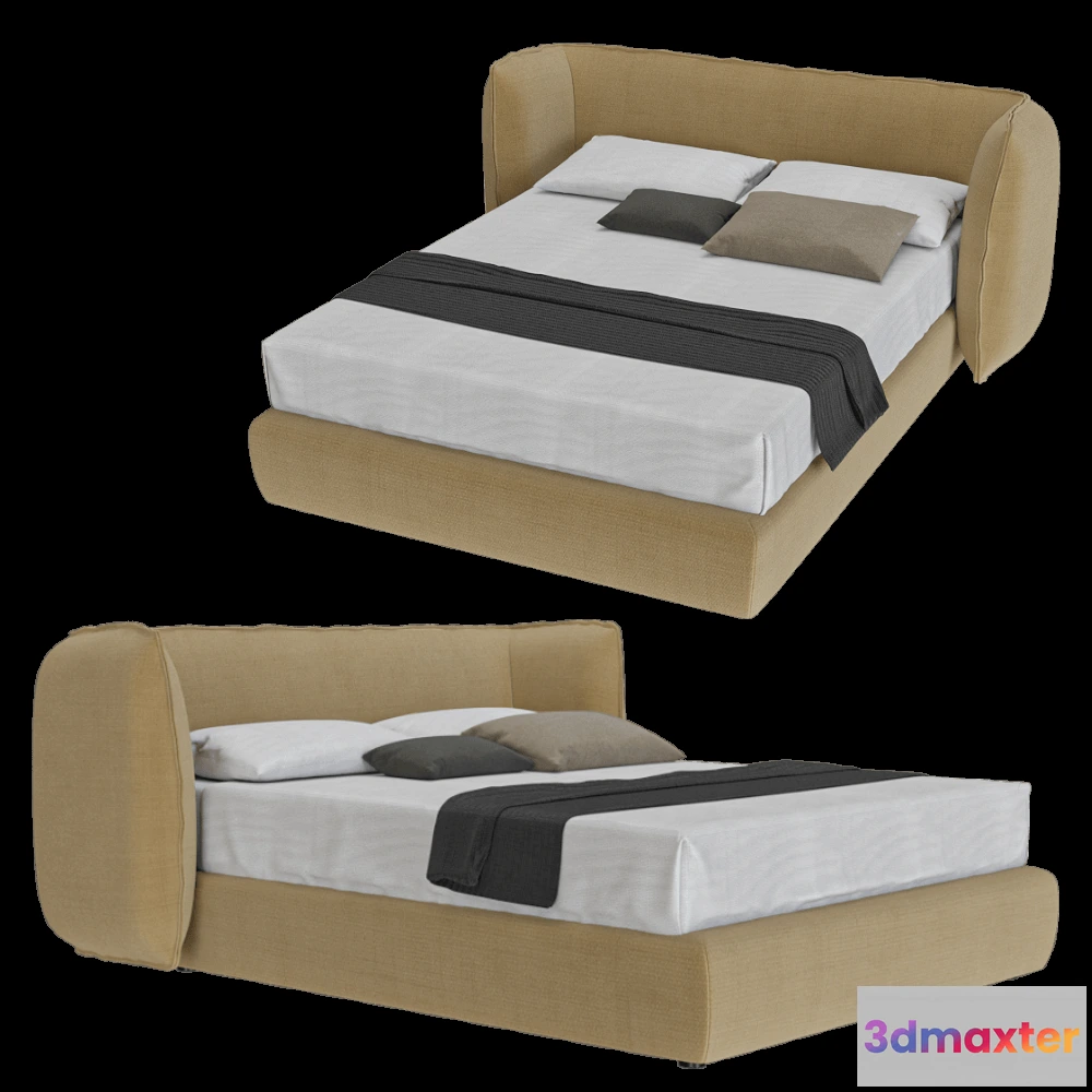 1614663 - Bolzan - Bed Jill 3D Max